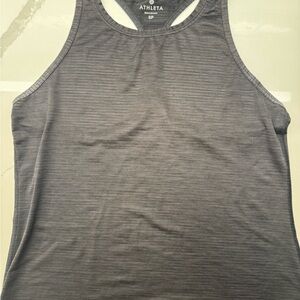 Athleta black Striped Tank Top